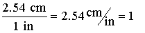 Conversion Factor